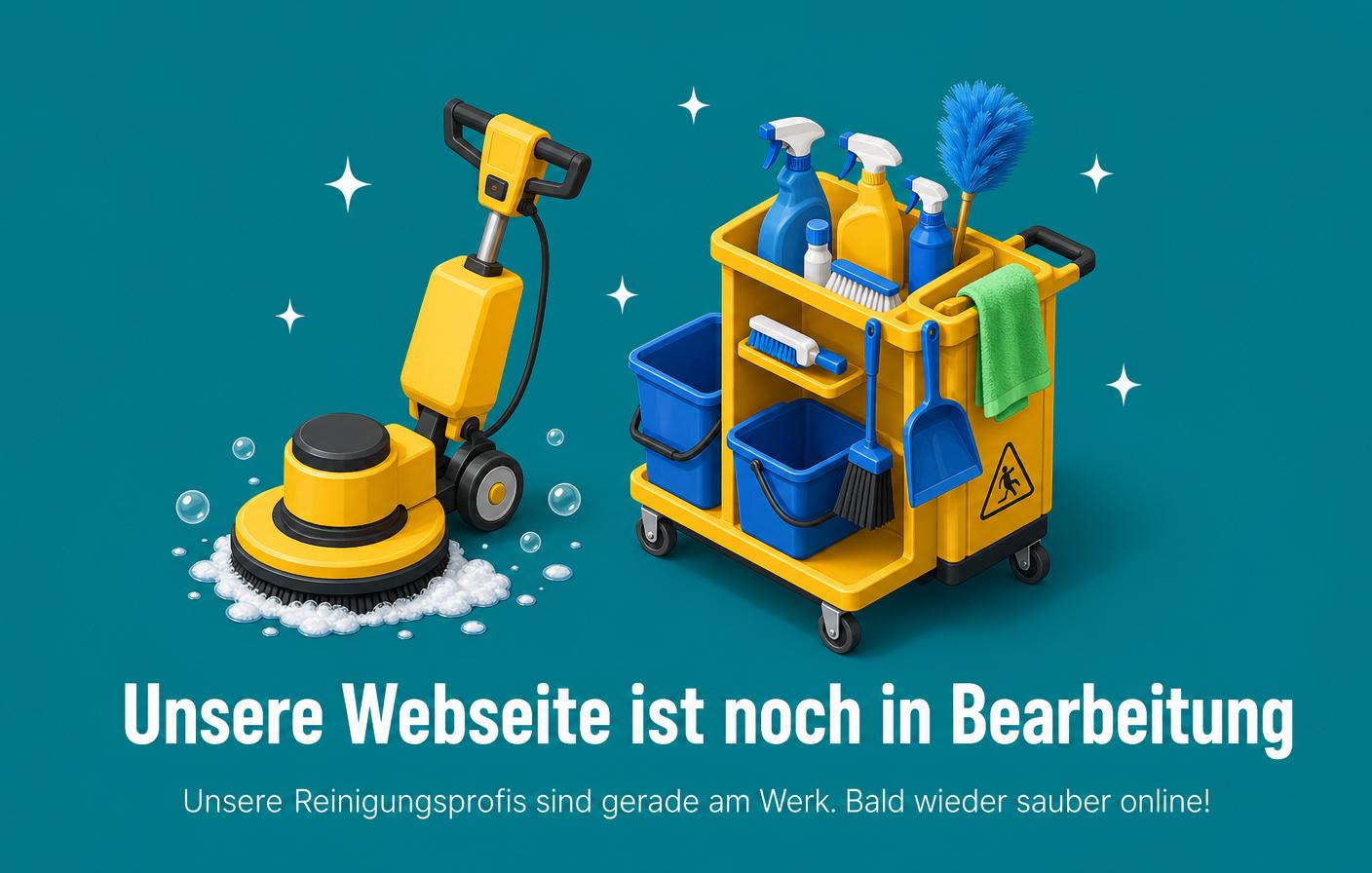 Unsere Webseite ist noch in Bearbeitung – unsere Reinigungsprofis sind gerade am Werk